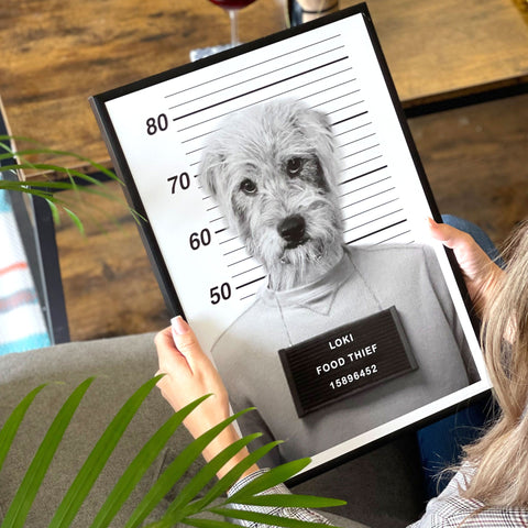 Personalised Pet Mugshot Print