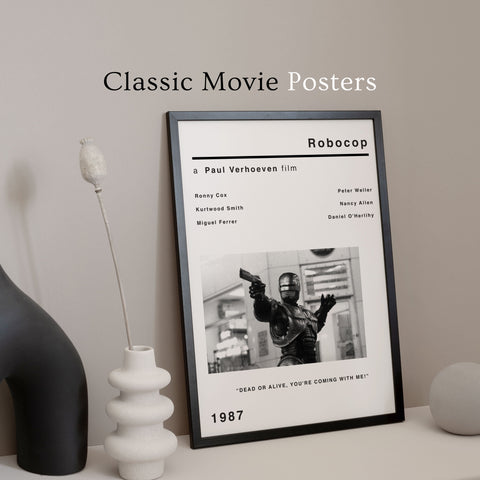 Robocop Inspired Minimalist Movie Poster